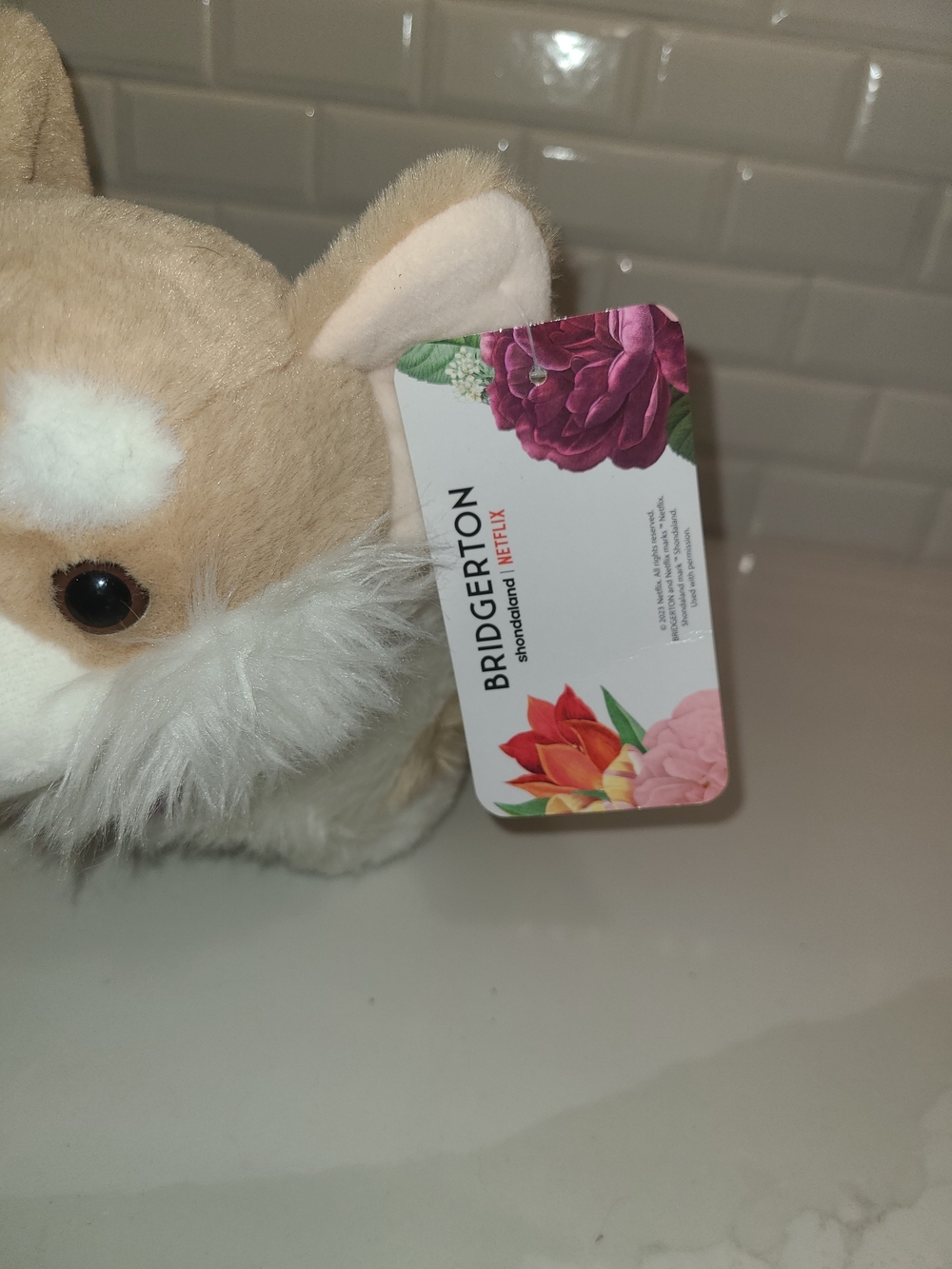 Bridgeton Tan & White Plush Corgi Dog Toy - Picture 5 of 5